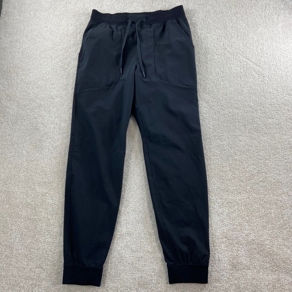 Lululemon ABC Joggers Mens Medium Black Warpstreme Tapered Cuffs Drawstring